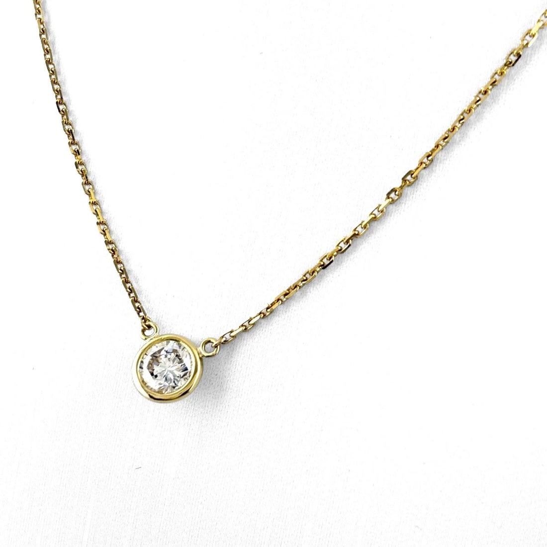 YELLOWGOLD PENDANT NECKLACE 18K 750 DIAMOND (1 of 2)