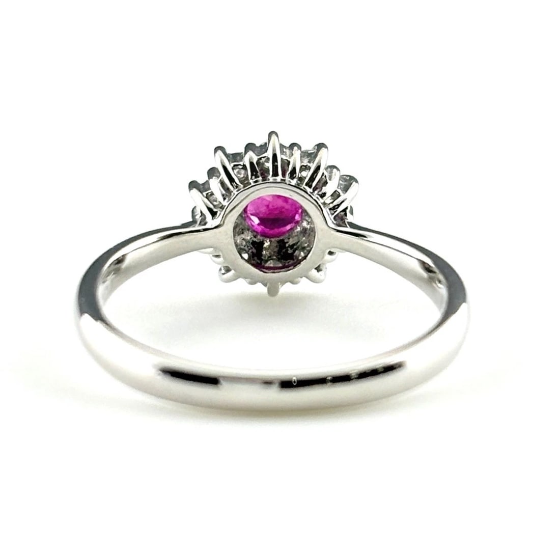 RUBY DESIGN PLATINUM MELEE DIAMOND RING - 5