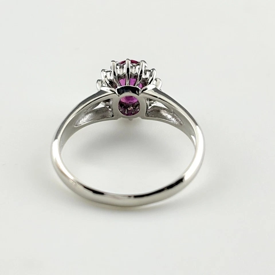RUBY DESIGN PLATINUM MELEE DIAMOND RING - 2