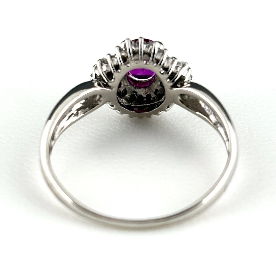 RUBY DESIGN PLATINUM MELEE DIAMOND RING - 3