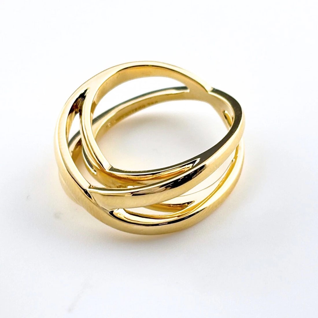 TIFFANY&CO. DESIGN YG RING750: TIFFANY&Co. Design YG Ring750 Brand: TIFFANY&Co. Type/Style: Ring Material: 750 YellowGold, Color: YellowGold Size: US 6.5 to 7 Accessories: None Accessories Notice: When purchasing pre-owned goods,