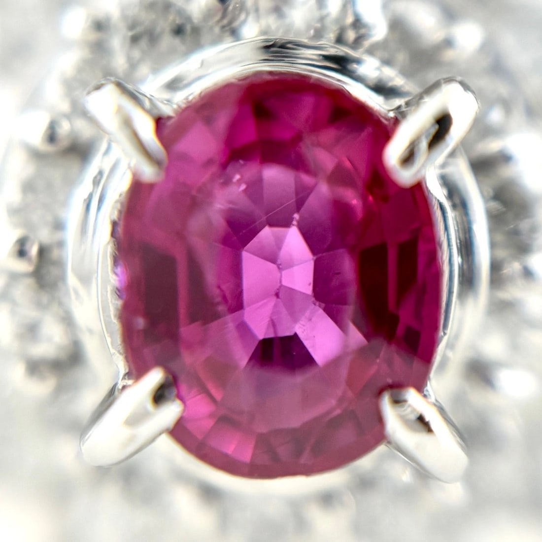 RUBY DESIGN PLATINUM MELEE DIAMOND RING - 2