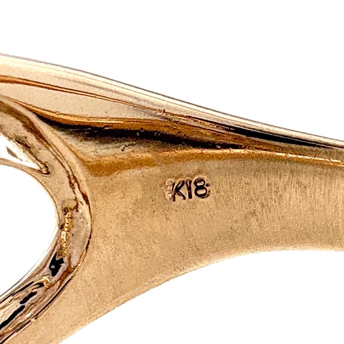PINK GOLD RING18K DIAMOND - 4