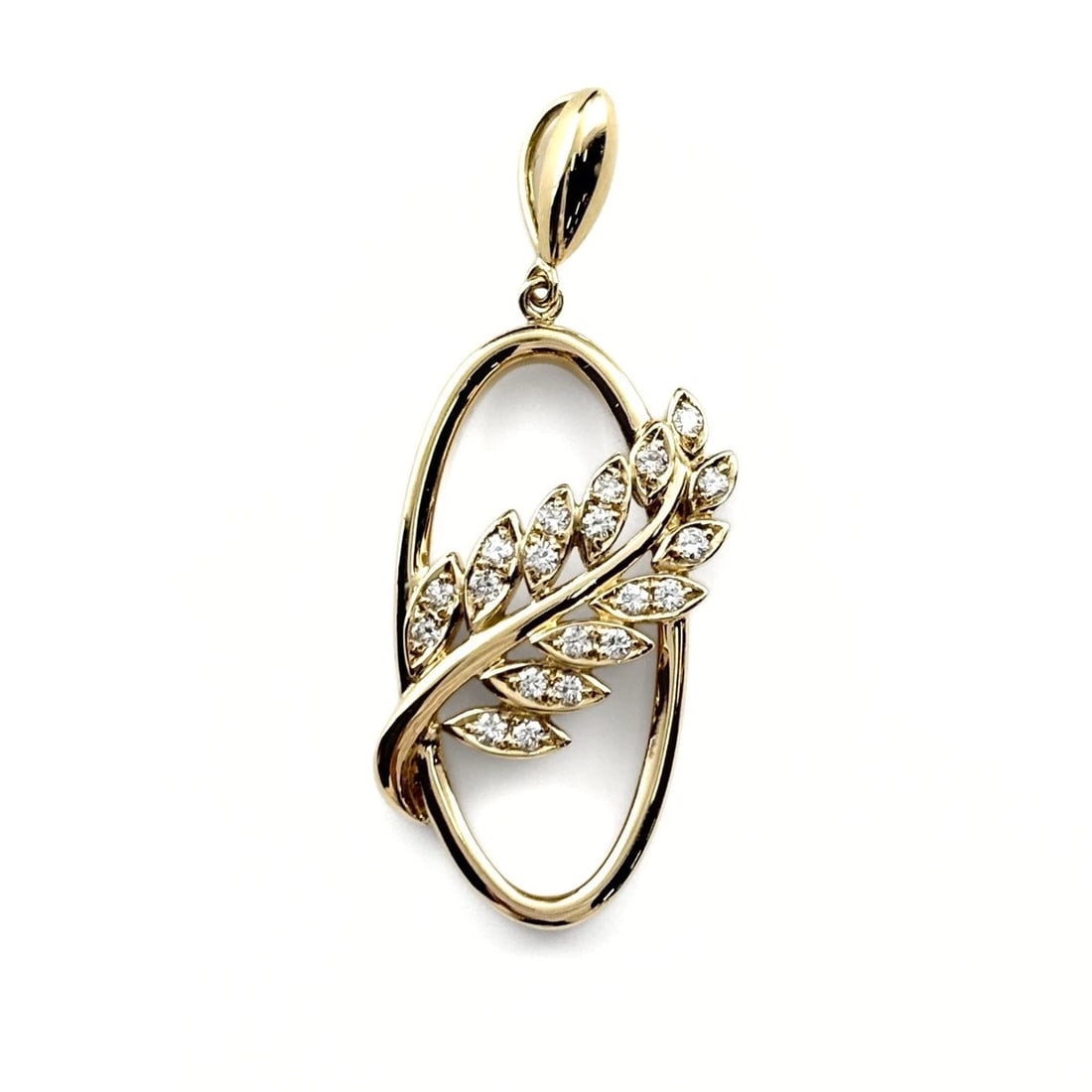 POLA MELEE DIAMOND PENDANT HEAD YG YELLOWGOLD: POLA melee diamond Pendant Head YG YellowGold Brand: POLA Type/Style: Pendant Head Material: 750YG, Main Stone/Creation Natural Color: YG Size: Total length of the pendant head including a bail