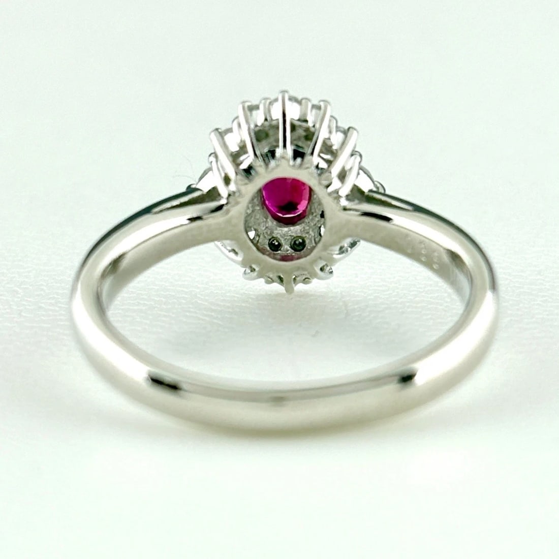 RUBY DESIGN PLATINUM MELEE DIAMOND RING - 4