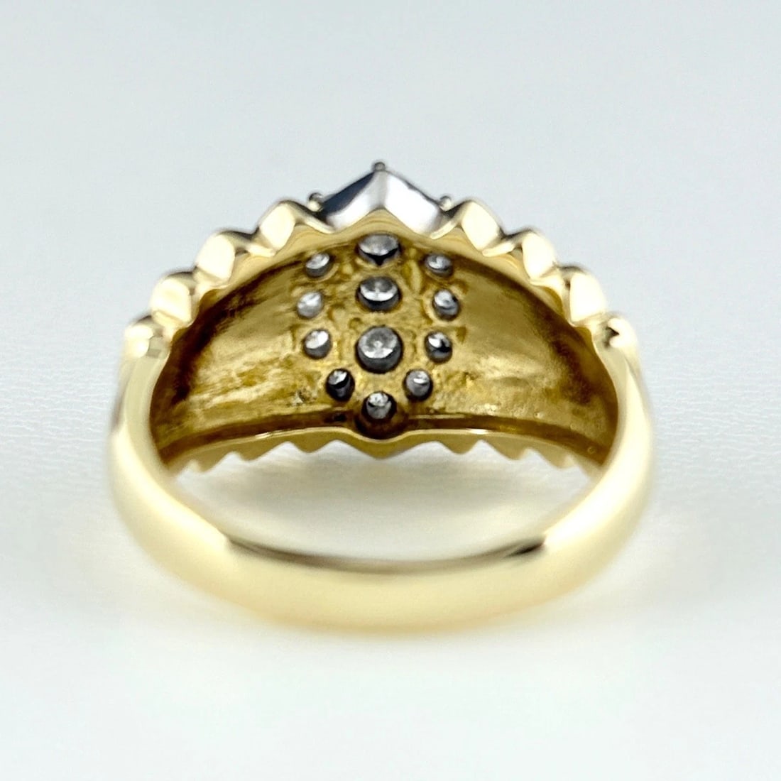 MELEE DIAMOND DESIGN YG RING - 3