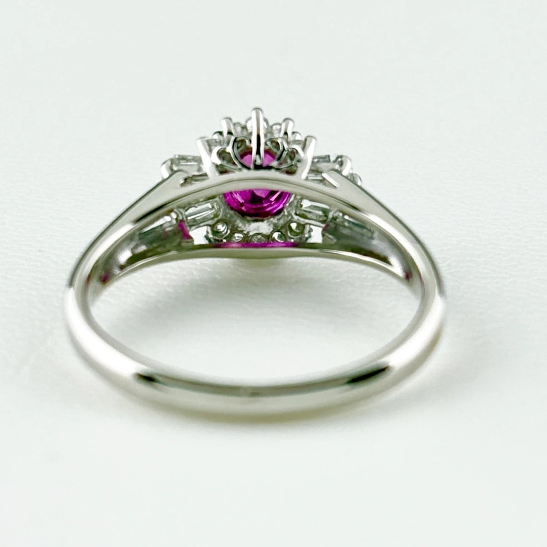 RUBY DESIGN PLATINUM MELEE DIAMOND RING - 5
