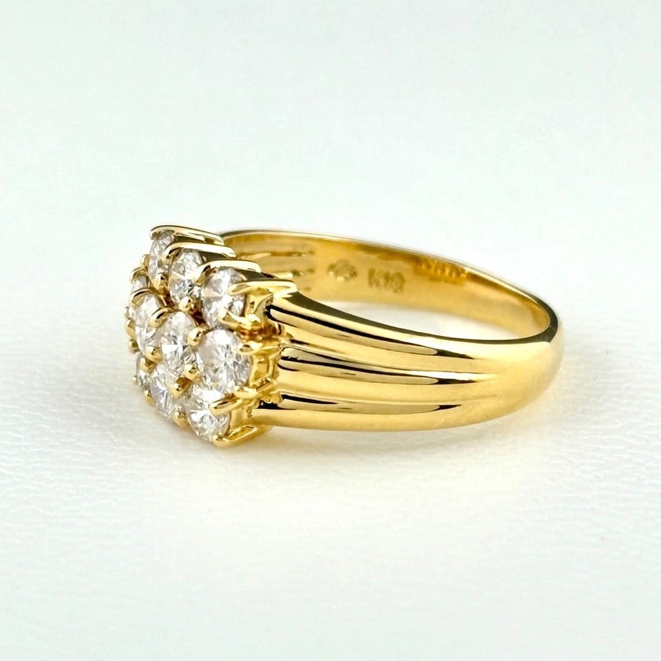 MELEE DIAMOND DESIGN YG YELLOWGOLD RING (1 of 2)