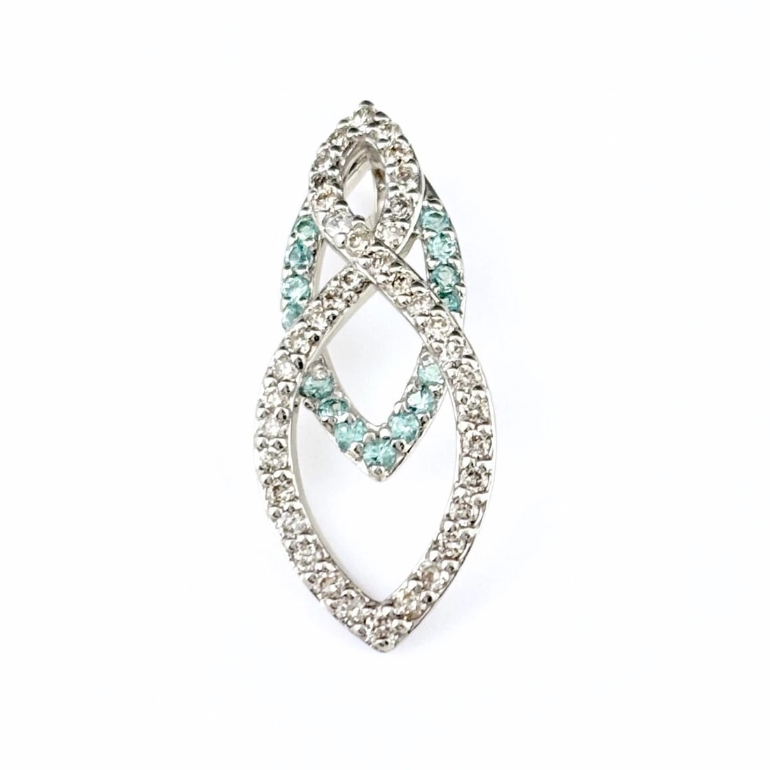 TOURMALINE DESIGN WHITEGOLD MELEE DIAMOND PENDANT HEAD (1 of 4)