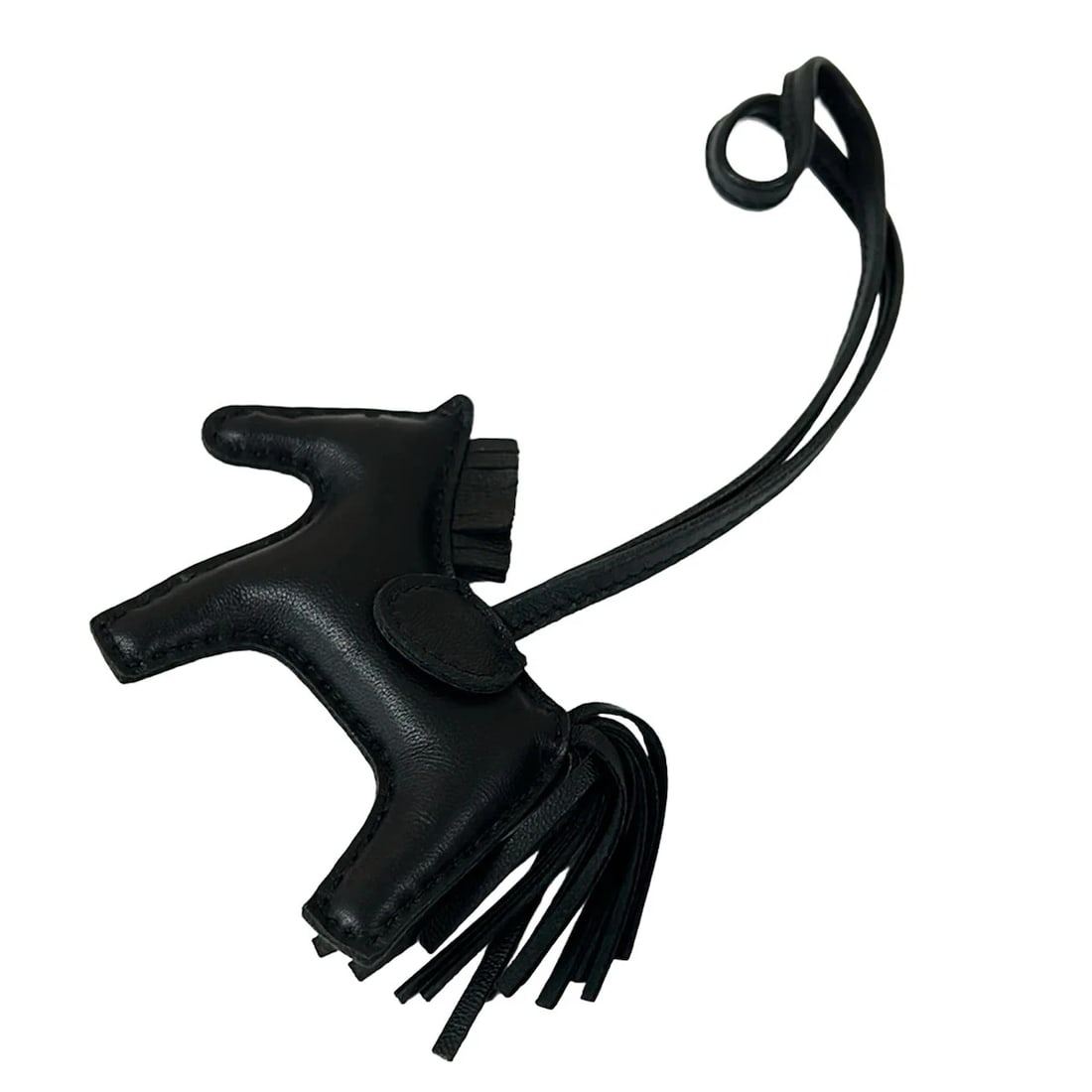 HERMES RODEO CHARM PM SAW BLACK AGNEAU MILO Y BAG CHARM: HERMES Rodeo Charm PM saw black Agneau Milo Y Bag Charm Brand: HERMES Type/Style: Bag Charm Material: Exterior Material Agneau Milo Color: Exterior Color saw black Size: Height*Width : 8.66 inch (22 c