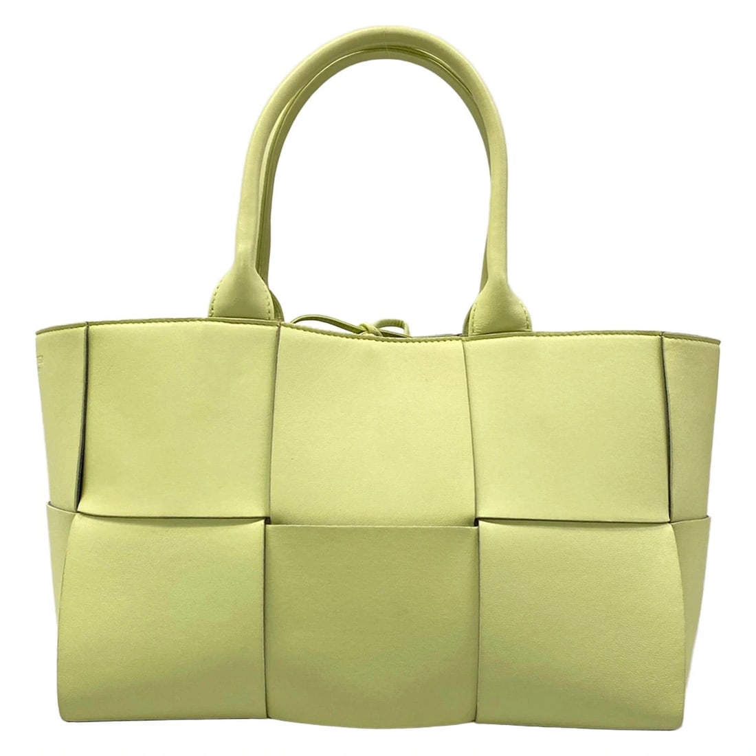 BOTTEGA VENETA THE ALCOTOTELIGHT GREEN LEATHER TOTE BAG: BOTTEGA VENETA The AlcototeLight Green Leather Tote Bag Brand: BOTTEGA VENETA Type/Style: Tote Bag Material: Exterior Material Leather Color: Exterior Color Light Green Size: Height : 7.87 inch (20