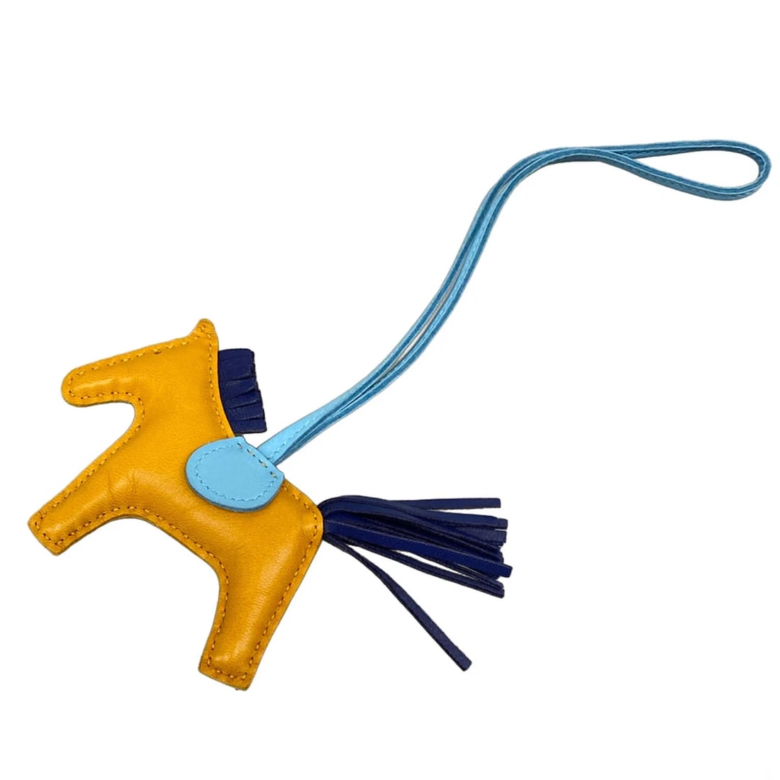 HERMES RODEO CHARM PMNATURAL BOUTON BLUE ZEPHYR CELESTE AGNEAU (1 of 3)
