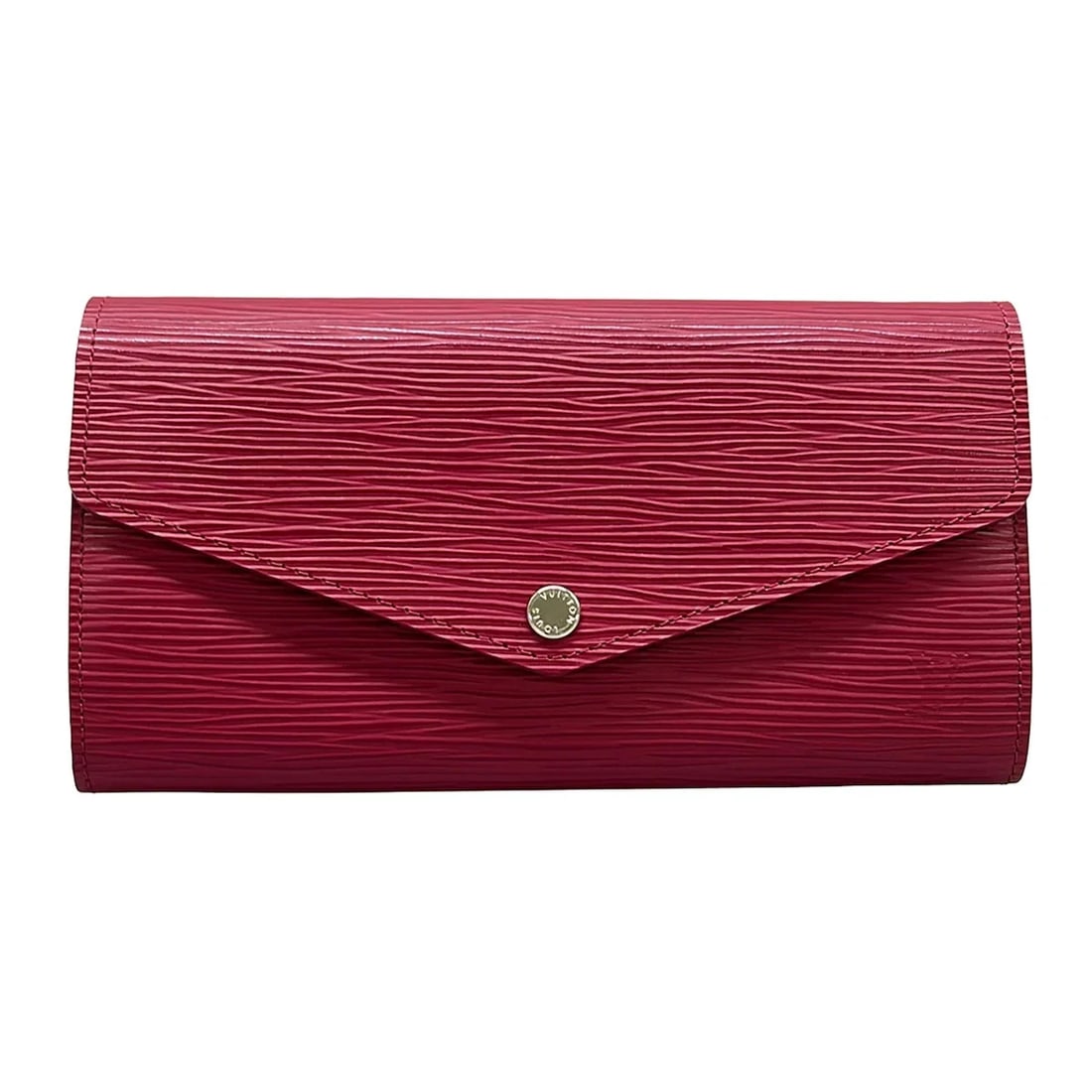 LOUIS VUITTON PORTEFEUILLE SARAH FUCHSIA EPI LONG WALLET: LOUIS VUITTON Portefeuille Sarah Fuchsia Epi Long Wallet Brand: LOUIS VUITTON Type/Style: Long Wallet Material: Exterior Material Epi Leather (LV logo engraved) Color: Exterior Color Fuchsia Size: Hei