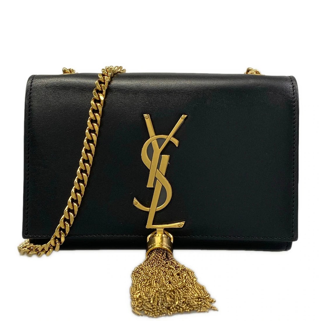 SAINT LAURENT PARIS KATE SMALL BLACK LEATHER SHOULDER BAG (1 of 11)