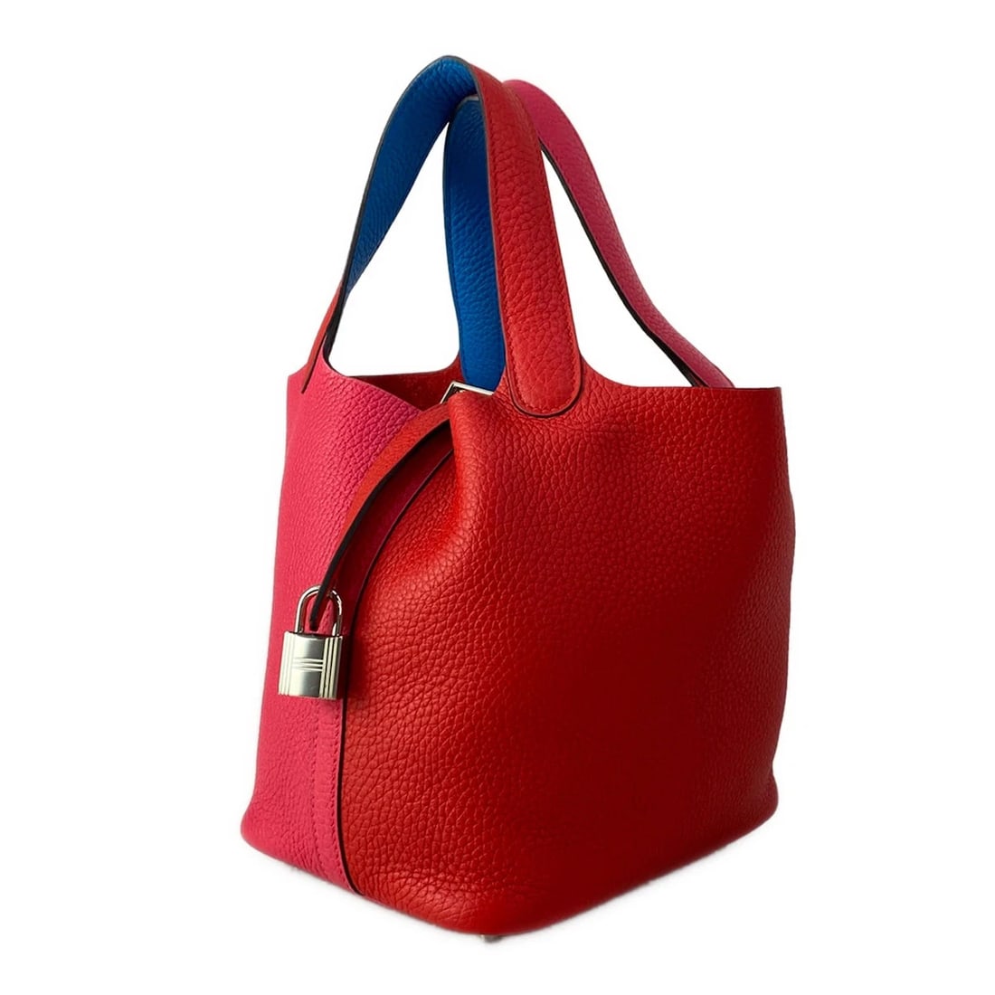 HERMES PICOTIN LOCK KAZAK ROUGE COEUR ROSE EXTREME BLUE (1 of 9)