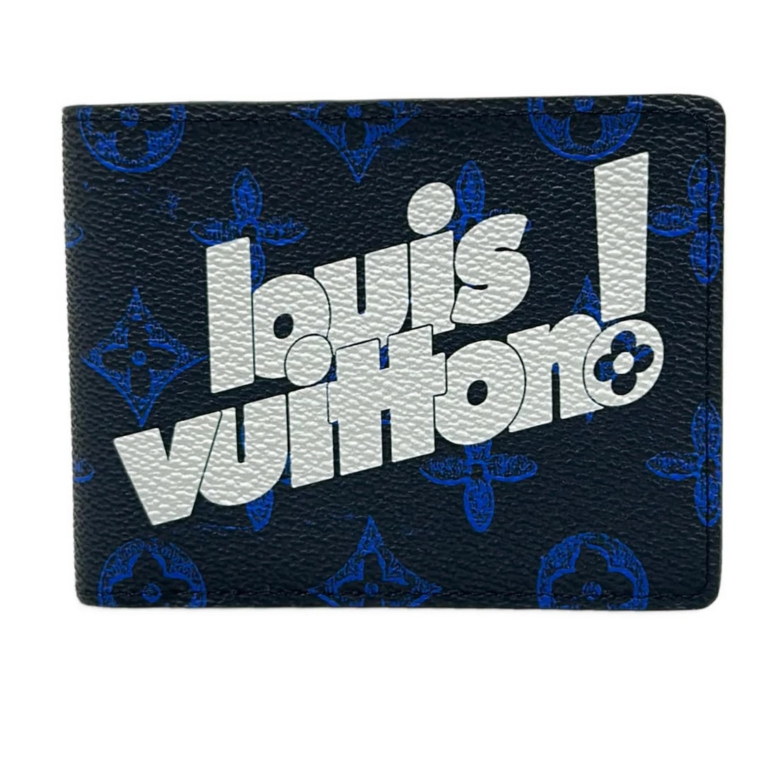 LOUIS VUITTON PORTEFEUILLE MULTIPLE BLUE: LOUIS VUITTON Portefeuille Multiple Blue Brand: LOUIS VUITTON Type/Style: Bill Holder Material: Exterior Material Monogram Canvas Color: Exterior Color Blue Size: Height : 9.0 cmWidth : 11.5 cmDepth