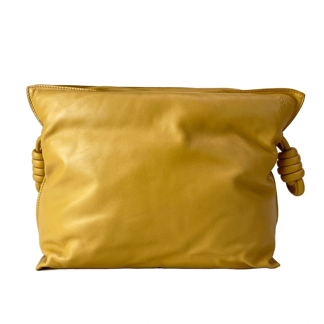 LOEWE FLAMENCO CLUTCH PUFFER CAMEL (LIGHT BROWN) NAPPA LEATHER (1 of 9)