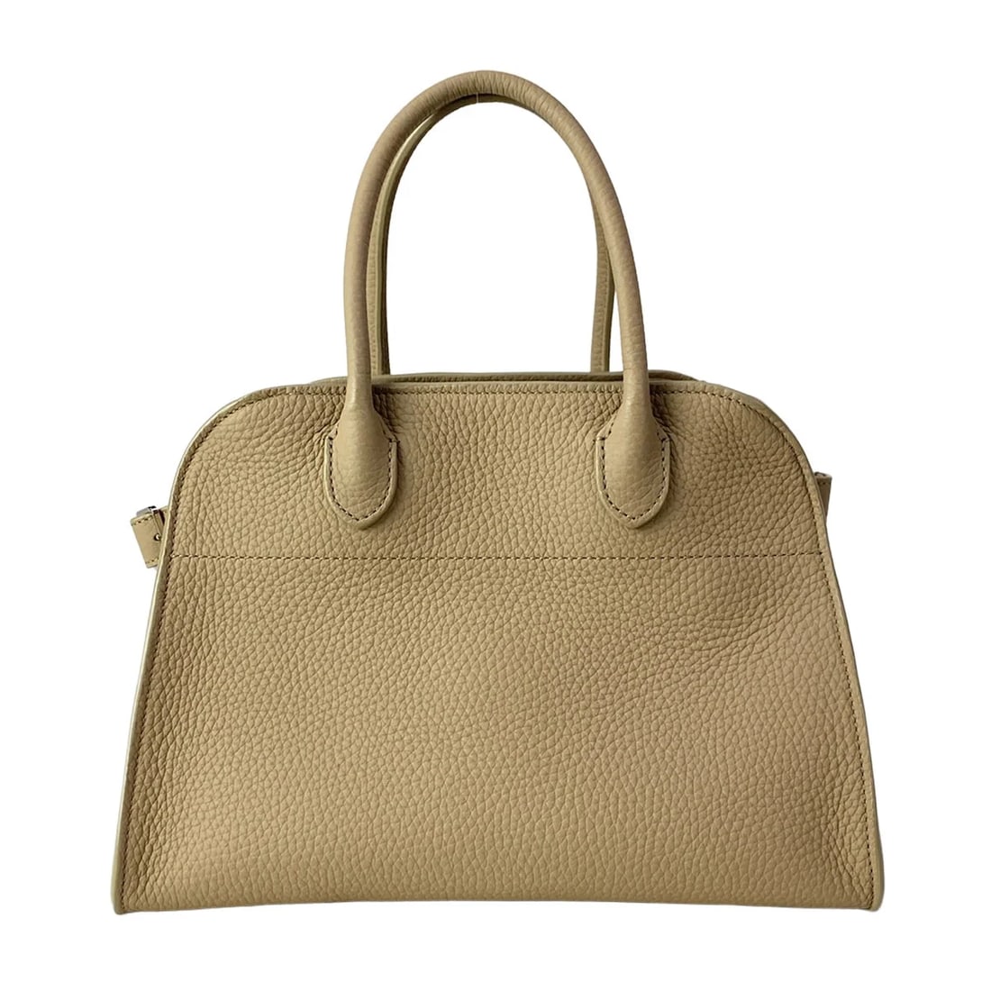 THE ROW SOFT MARGAUX DARK TAUPE (BEIGE) GRAIN CALFTOTE BAG: THE ROW Soft Margaux Dark taupe (beige) Grain CalfTote Bag Brand: THE ROW Type/Style: Tote Bag Material: Exterior Material Grain Calf Color: Exterior Color Dark taupe (beige) Size: Height : 7.09 inch