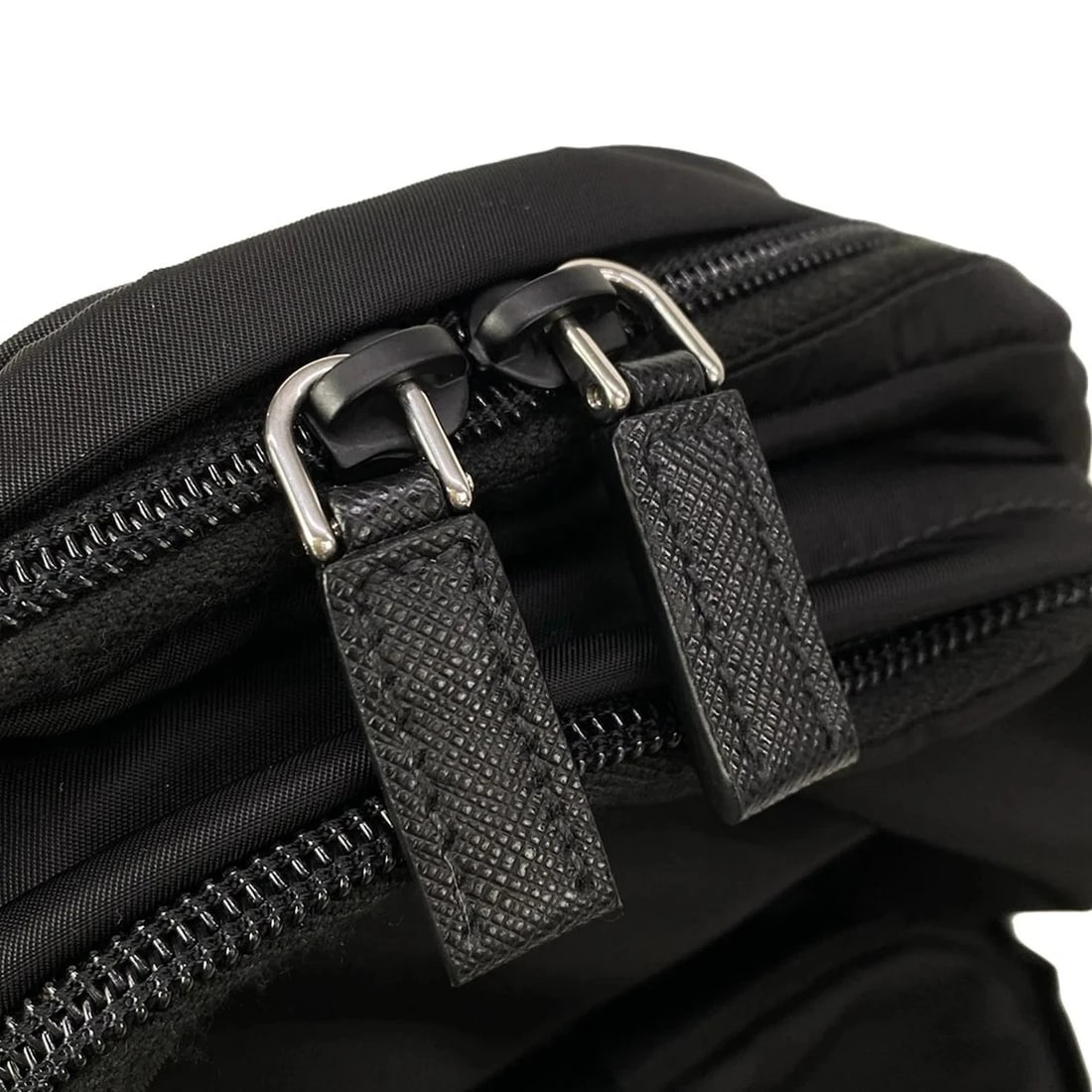 PRADA BLACK NAVY MULTI NYLON LEATHER BACKPACK - 9