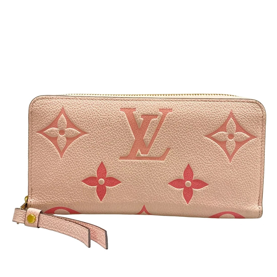 LOUIS VUITTON ZIPPY WALLET BOUTON DE ROSE: LOUIS VUITTON Zippy Wallet Bouton De Rose Brand: LOUIS VUITTON Type/Style: Long Wallet Material: Exterior Material Monogram Empreinte Leather Color: Exterior Color Bouton De Rose Size: Height : 4.13