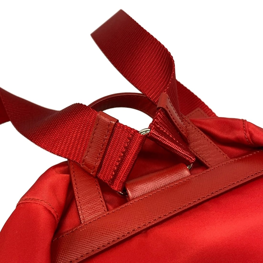 PRADA RED NYLON BACKPACK - 8