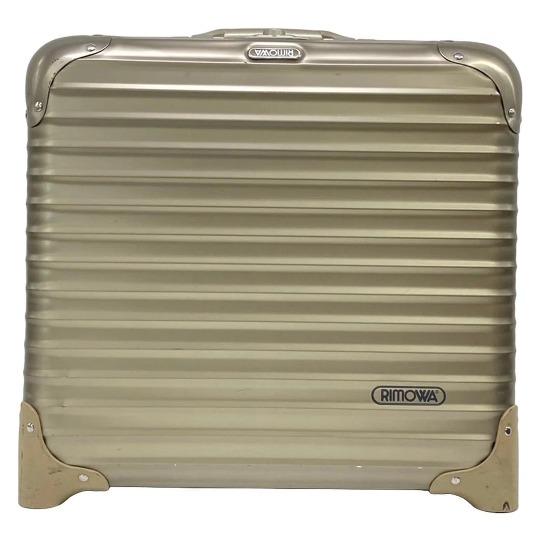 RIMOWA TOPAZ BUSINESS TROLLEY SILVER ALUMINIUM SUITCASE (1 of 6)