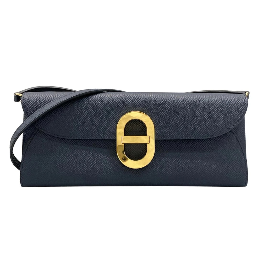 HERMES CHAINE TOO GO BLUE INDIGO VEAU EPSOM STYLE WALLET (1 of 8)