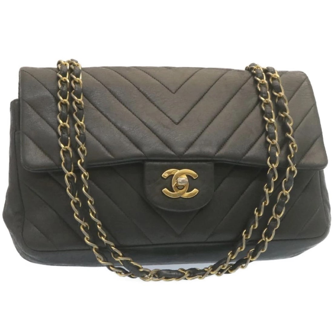 CHANEL MADEMOISELLE TURN LOCK FLAP SHOULDER BAG: CHANEL Mademoiselle Turn Lock Flap Shoulder Bag Brand: CHANEL Type/Style: Shoulder Bag Material: Leather Color: Black Size: Size(Inch) W9.8 x H6.3 x D2.6inch(Approx) Accessories: None Acce