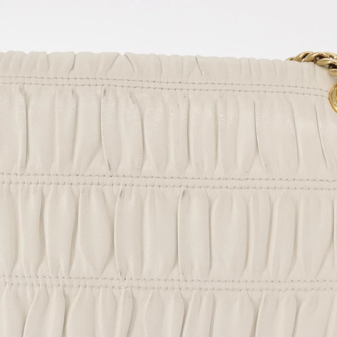 PRADA GATHERED CHAIN SHOULDER BAG - 3