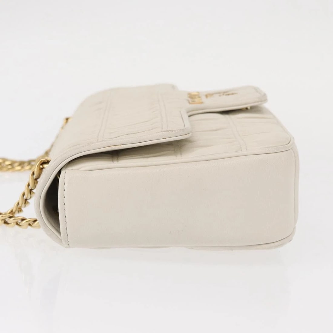 PRADA GATHERED CHAIN SHOULDER BAG - 5