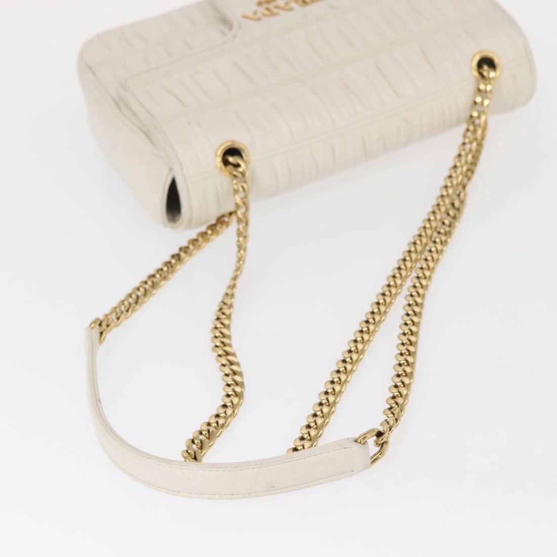 PRADA GATHERED CHAIN SHOULDER BAG - 8