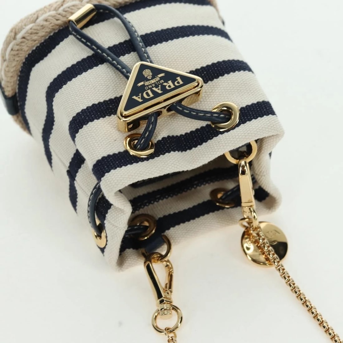 PRADA CHAIN SHOULDER POUCH BAG - 6