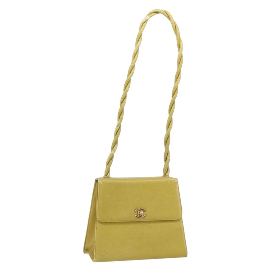 CHANEL TWIST SHOULDER BAG: CHANEL Twist Shoulder Bag Brand: CHANEL Type/Style: Shoulder Bag Material: Caviar Skin Color: Green/Gold Size: Size(Inch) W9.4 x H7.1 x D4.3inch(Approx) Accessories: None Accessories Notic