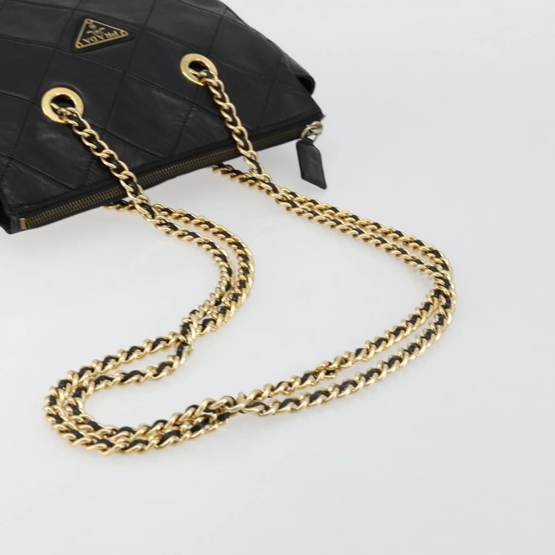 PRADA QUILTED CHAIN SHOULDER BAG - 7