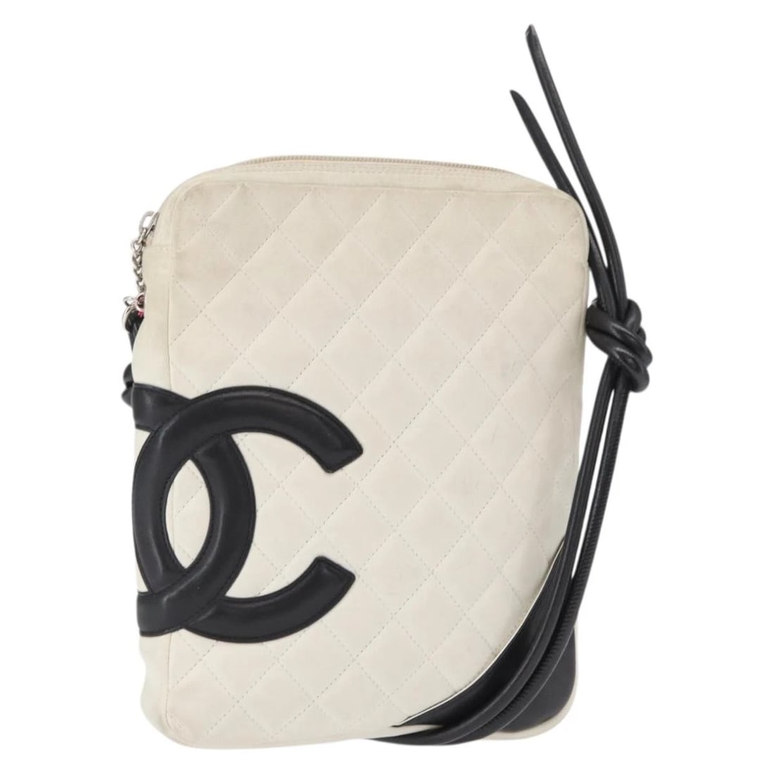CHANEL CAMBON LINE MATELASSE SHOULDER BAG: CHANEL Cambon Line Matelasse Shoulder Bag Brand: CHANEL Type/Style: Shoulder Bag Material: Leather Color: Black/Silver Size: Size(Inch) W7.5 x H9.4 x D1.2inch(Approx) Accessories: None Accessories