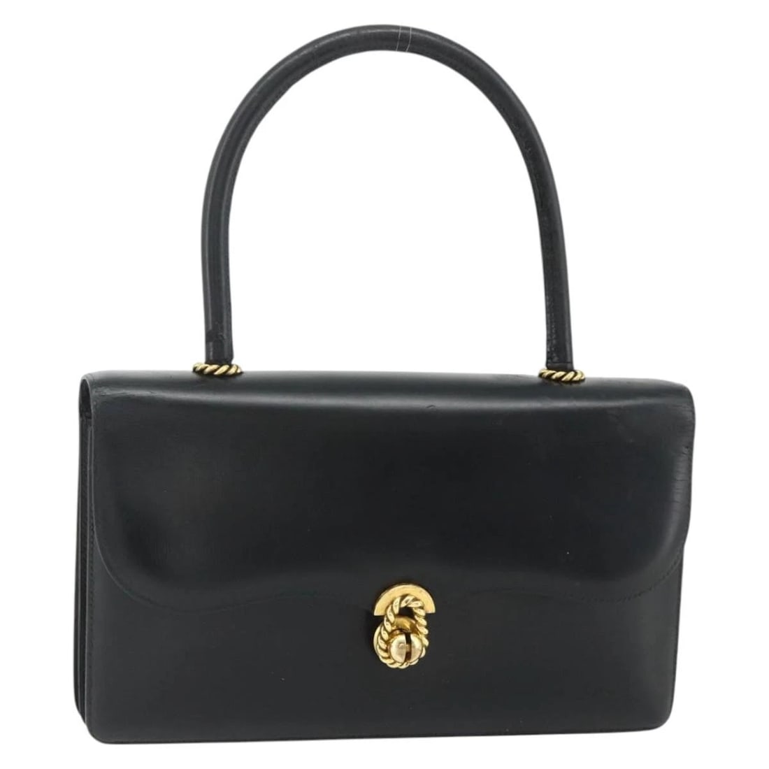 HERMES ESCAL HAND BAG LEATHER BLACK GOLD: HERMES Escal Hand Bag Leather Black Gold Brand: HERMES Type/Style: Hand Bag Material: Leather Color: Black/Gold Size: Size(Inch) W9.8 x H5.9 x D1.2inch(Approx) Accessories: None Accessories Notice: