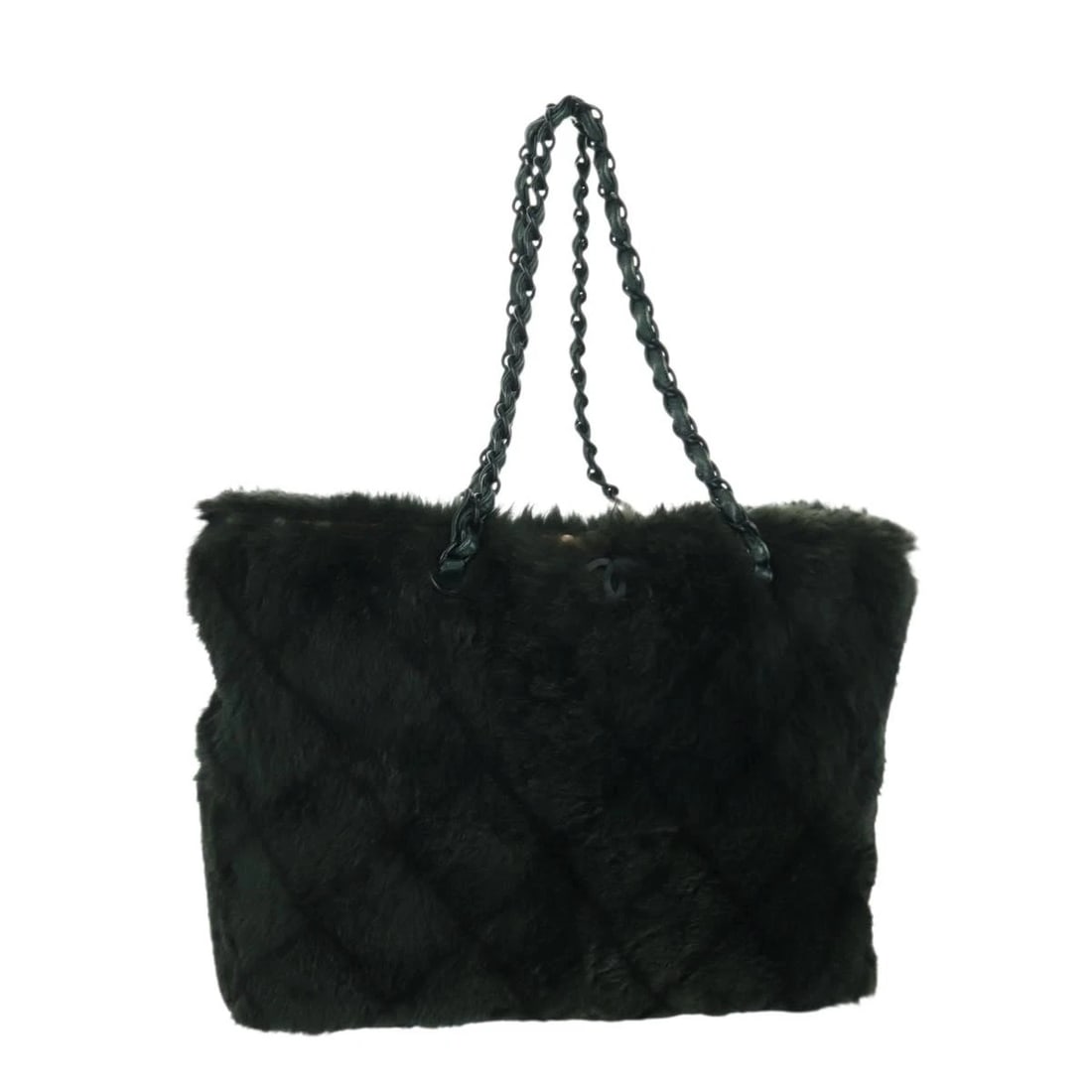 CHANEL CHAIN TOTE BAG: CHANEL Chain Tote Bag Brand: CHANEL Type/Style: Tote Bag Material: Leather Color: Green Size: Size(Inch) W12.2 x H9.8 x D3.9inch(Approx) Accessories: None Accessories Notice: When purchasing
