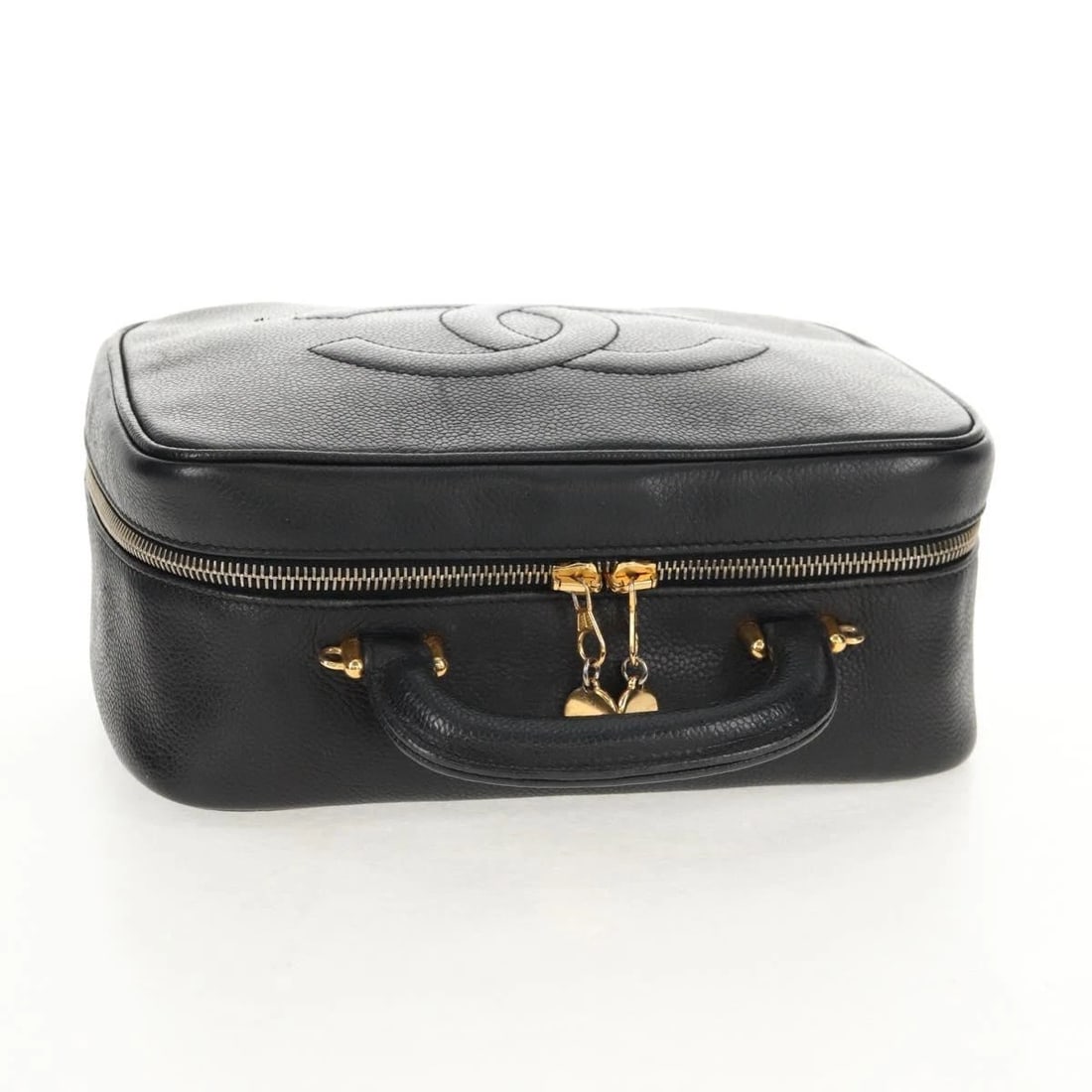 CHANEL COCO MARK VANITY HAND BAG - 7
