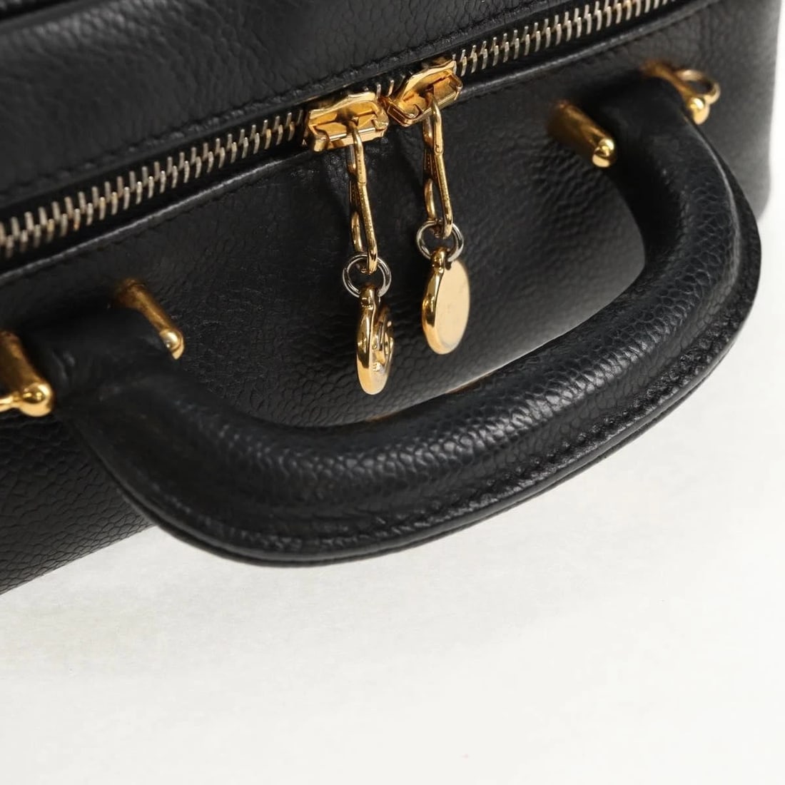 CHANEL COCO MARK VANITY HAND BAG - 8
