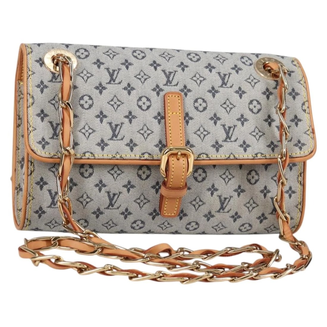 LOUIS VUITTON MONOGRAM MINI CAMILLE CHAIN SHOULDER BAG: LOUIS VUITTON Monogram Mini Camille Chain Shoulder Bag Brand: LOUIS VUITTON Type/Style: Shoulder Bag Material: Monogram Mini Canvas Color: Blue Size: Size(Inch) W9.1 x H5.9 x D2.4inch(Approx) Acce