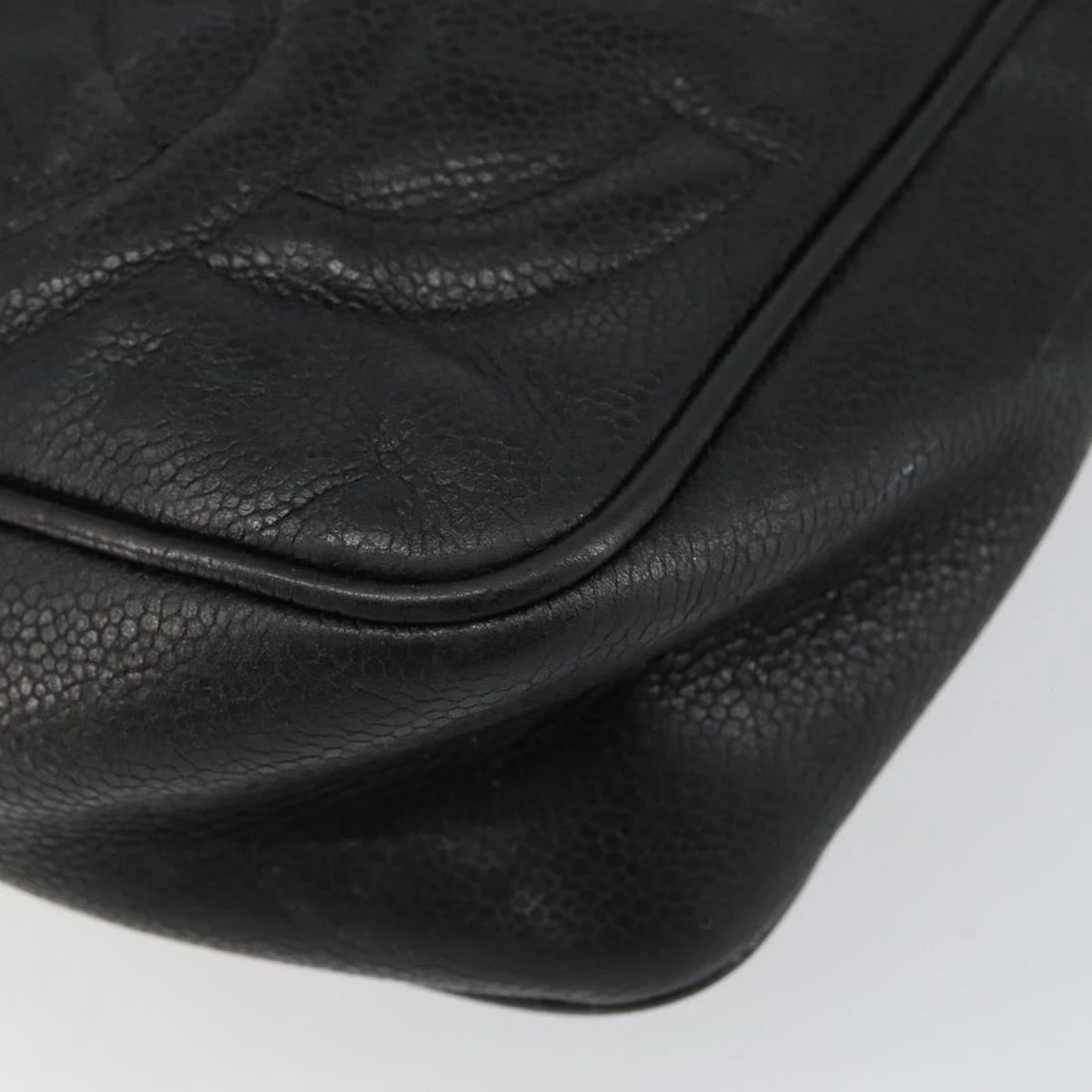 CHANEL TRIPLE COCO MARK SHOULDER BAG GRAINED - 10