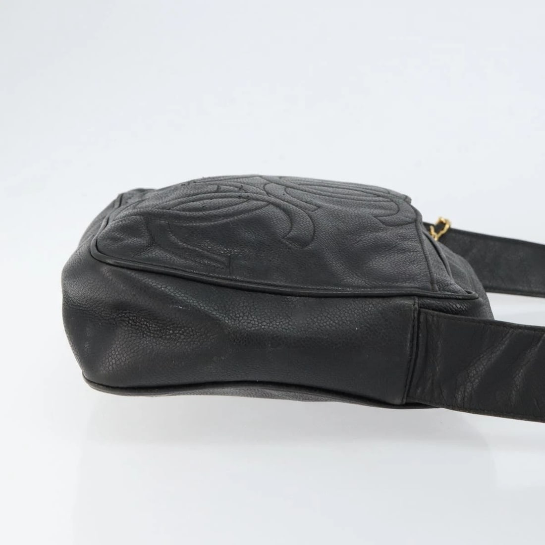 CHANEL TRIPLE COCO MARK SHOULDER BAG GRAINED - 4