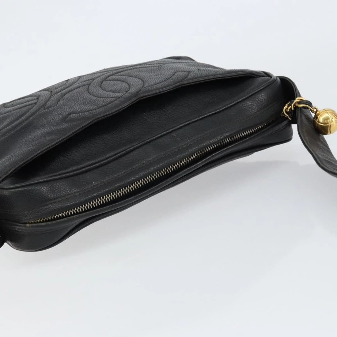 CHANEL TRIPLE COCO MARK SHOULDER BAG GRAINED - 6