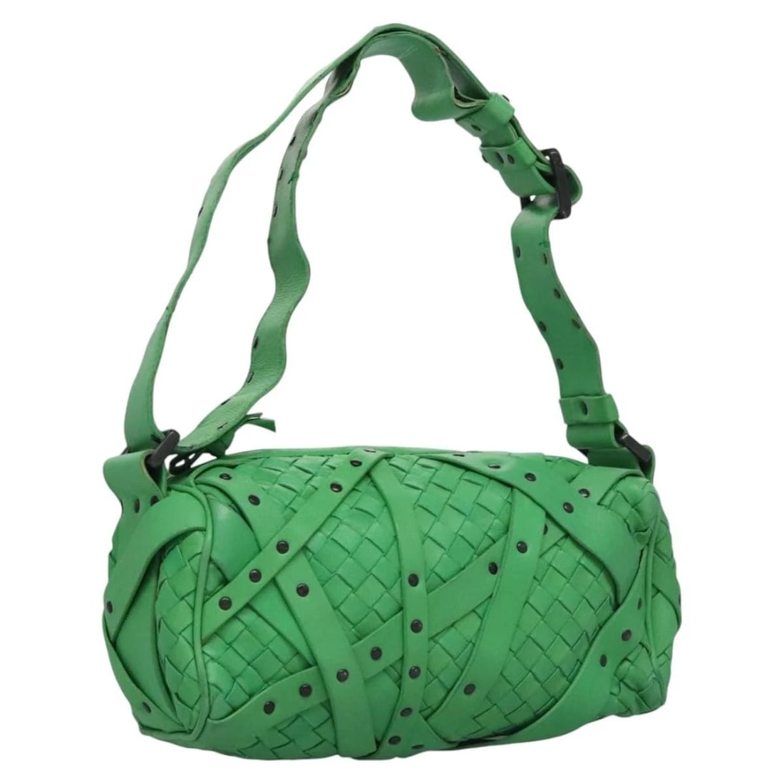 BOTTEGAVENETA INTRECCIATO SHOULDER BAG: BOTTEGAVENETA INTRECCIATO Shoulder Bag Brand: BOTTEGAVENETA Type/Style: Shoulder Bag Material: Leather Color: Green Size: Size(Inch) W8.7 x H3.5 x D2.4inch(Approx) Accessories: None Accessories