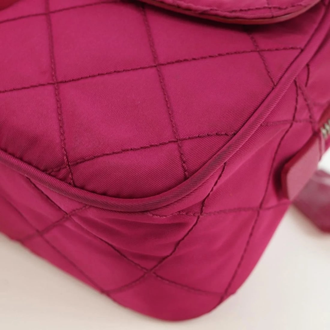 PRADA CHAIN SHOULDER BAG NYLON - 11
