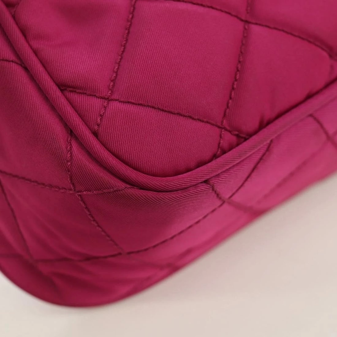 PRADA CHAIN SHOULDER BAG NYLON - 12