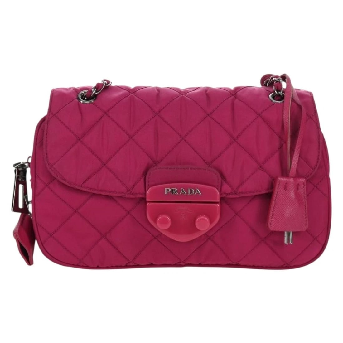 PRADA CHAIN SHOULDER BAG NYLON - 2