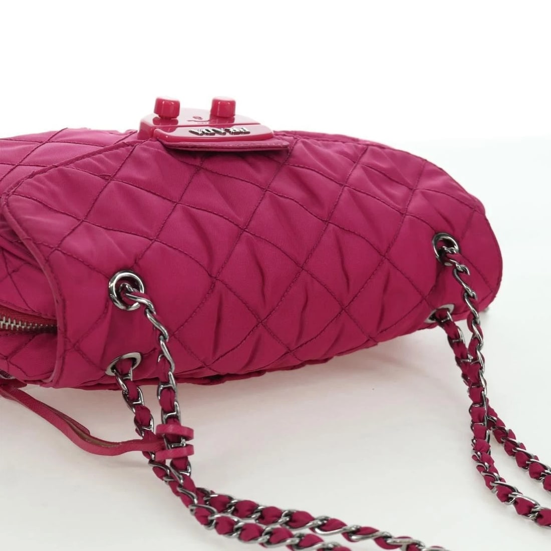 PRADA CHAIN SHOULDER BAG NYLON - 6