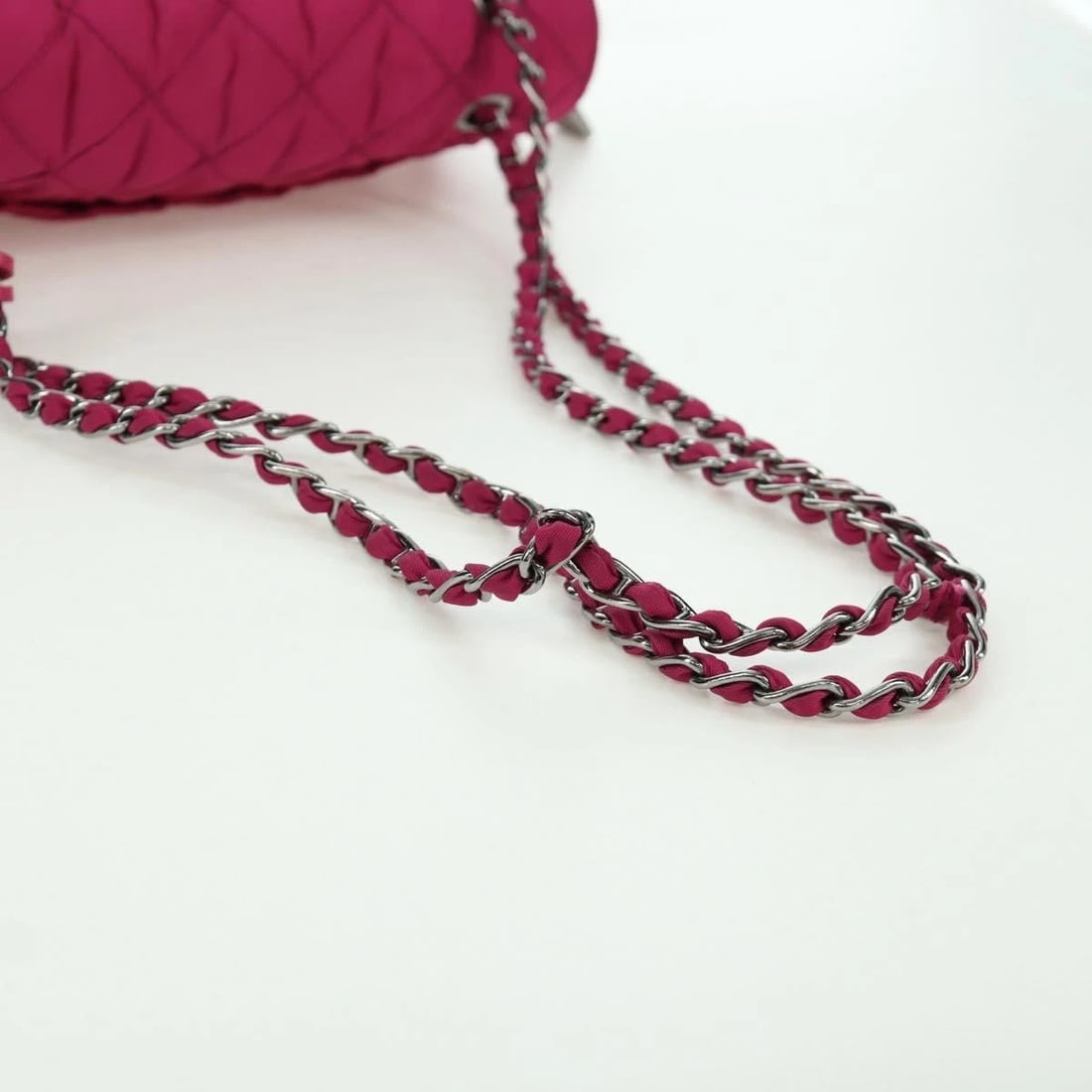 PRADA CHAIN SHOULDER BAG NYLON - 7