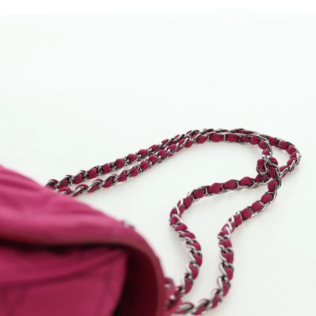 PRADA CHAIN SHOULDER BAG NYLON - 8